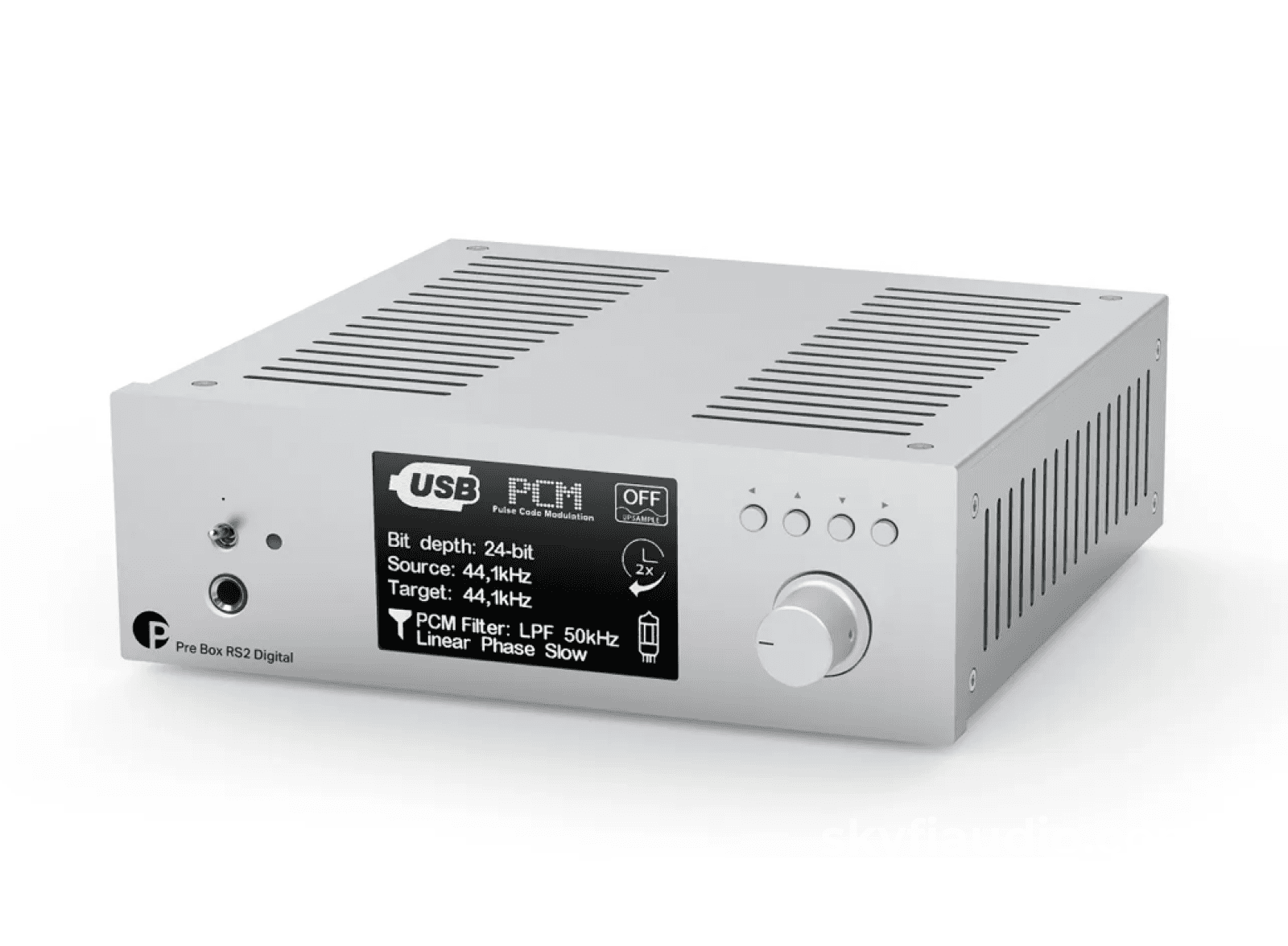 Pro-Ject Pre Box Rs2 Digital High End Preamplifier Dac And Headphone Amp Silver Cd +